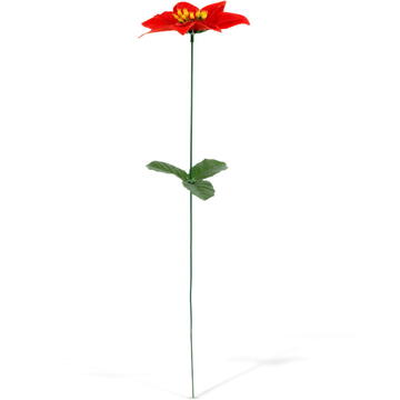 GLOBIZ Decorațiune floare artificială – Poinsettia (floare de crăciun) – 50 cm