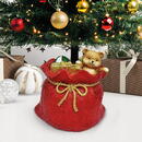 GLOBIZ Suport Brad Crăciun - Sac Moș Crăciun - Piatră - 41,5 x 31 x 42,5 cm