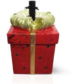 GLOBIZ Suport Brad Crăciun - Pachet Cadou - Piatră - 28,5 x 27,7 x 41,5 cm