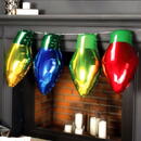 At home Set decorațiuni gonflabile din folie – formă de bec clasic – 26 x 43 cm – 4 bucăți / set