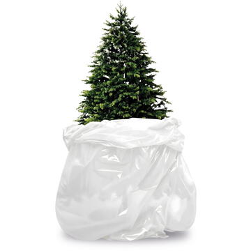 At home Sac pentru depozitare sau transport brad – folie rezistentă – 119 x 244 cm