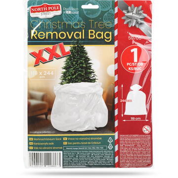 At home Sac pentru depozitare sau transport brad – folie rezistentă – 119 x 244 cm