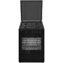 Heinner HFSC-SME66IBK, Gaz, 4 arzatoare, Negru