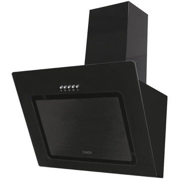 Hota Candy CVMAD60/1N/1, 463 mc/h, 3 trepte de viteza, LED, Clasa C, 60 cm, Sticla Neagra