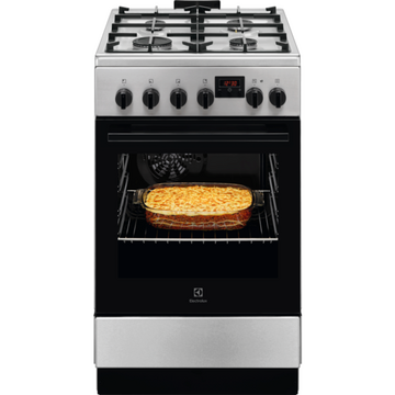 Electrolux LKK540223X, 4 arzatoare, Clasa A, Grill, 50 cm, Inox