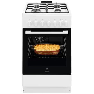 Electrolux LKK520032W, 4 arzatoare, Clasa A, Grill, 50 cm, Alb