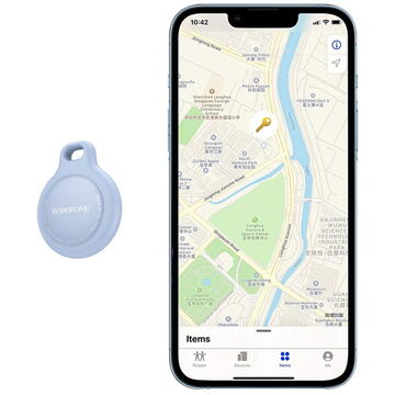 Tracker, Bluetooth, Find My Compatibil, 230mAh - Borofone Exquisite (BC101) - Midnight Black