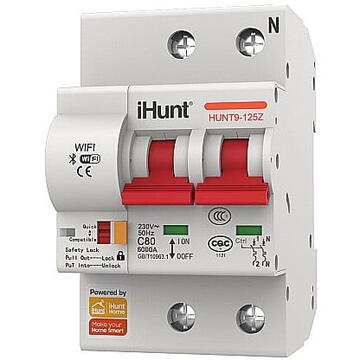 iHunt Home WIFI Smart Circuit Breaker 2P 40A - Siguranta automata inteligenta