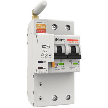 iHunt Home WIFI Smart Circuit Breaker with Metering 2P 32A - Siguranta automata inteligenta cu contorizare