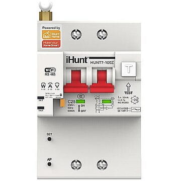 iHunt Home WIFI Smart Metering Leakage Circuit Breaker 2P 16A - Siguranta automata inteligenta cu contorizare