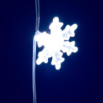 Somogyi Perdea luminoasă LED cu fulgi de zăpadă, alb rece