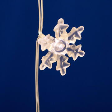 Somogyi Perdea luminoasă LED cu fulgi de zăpadă, alb cald