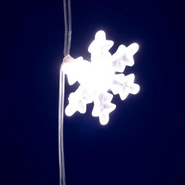 Somogyi Perdea luminoasă LED cu fulgi de zăpadă, alb cald