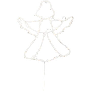 Somogyi Decorațiune LED pentru fereastră, înger, cu baterii, alb cald
