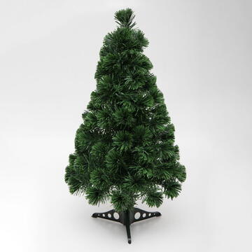 Somogyi Brad artificial din fibră optică, cu LED-uri care schimbă culoarea, 80 cm