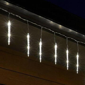 Somogyi Ghirlandă luminoasă sloi de gheață, alb rece, adaptor IP44