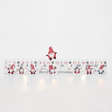 Somogyi Calendar de Advent cu LED-uri, din lemn