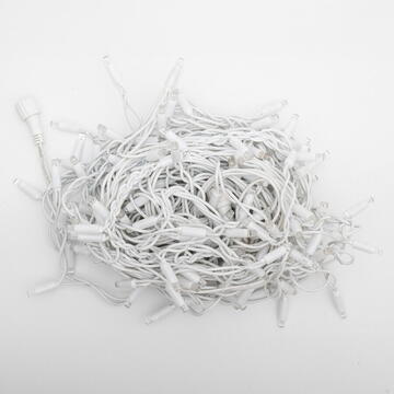 Somogyi Ghirlanda luminoasa, 200 LED-uri, cablu alb, pentru utilizare în exterior