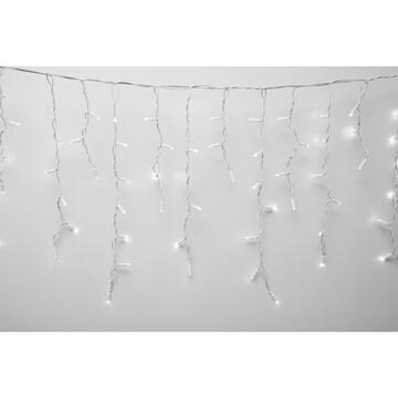 Somogyi Ghirlanda luminoasa, 200 LED-uri, cablu alb, pentru utilizare în exterior