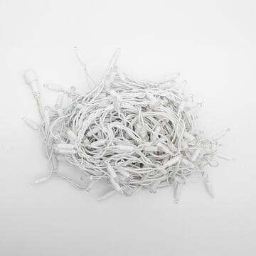 Somogyi Ghirlanda luminoasa, 200 LED-uri, cablu alb, pentru utilizare în exterior