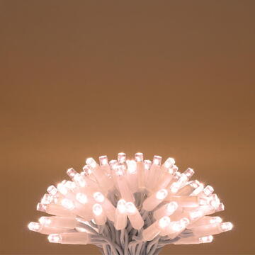 Somogyi Ghirlande luminoase, 100 LED-uri, cablu alb, pentru exterior