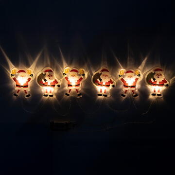 Somogyi Ghirlandă luminoasă LED Moș Crăciun, silicon