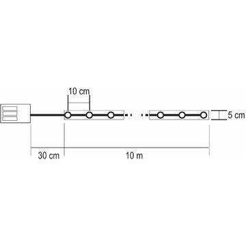 Somogyi Bandă LED cu modele, 10 m