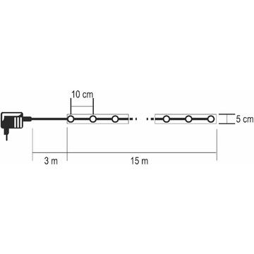 Somogyi Bandă LED cu modele, 15 m