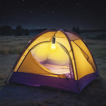 Phenom Lampa solară suspendată, formă bec, USB-C, 100 lumeni, 400 mAh