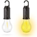 Phenom Lampa solară suspendată, formă bec, USB-C, 100 lumeni, 400 mAh