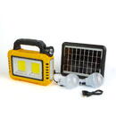 Phenom Lampă multifuncțională de mână cu panou solar, USB-C, 6 moduri de iluminare, 8 LED-uri, 3600 mAh