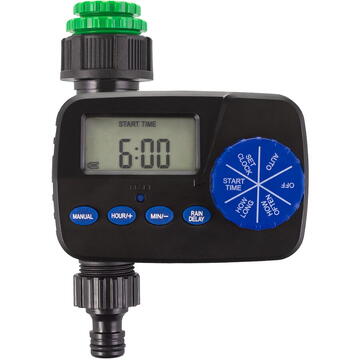 Releu inteligent Controler electronic de udare GreenBlue, programator, sursă de alimentare 2x1.5V AA, GB390