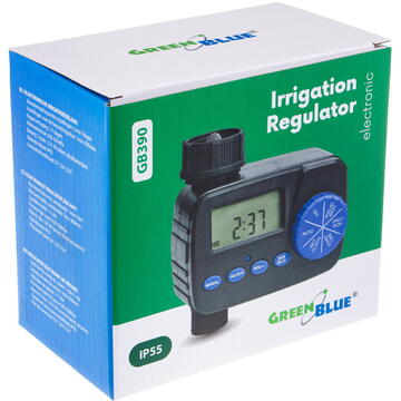 Releu inteligent Controler electronic de udare GreenBlue, programator, sursă de alimentare 2x1.5V AA, GB390