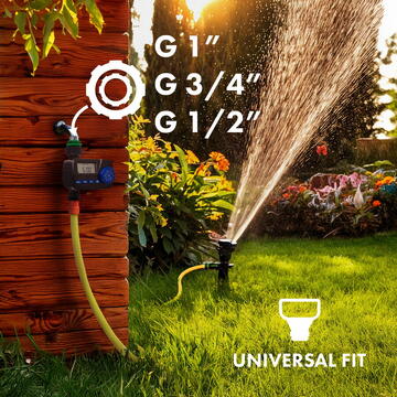 Releu inteligent Controler electronic de udare GreenBlue, programator, sursă de alimentare 2x1.5V AA, GB390