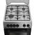 Aragaz Arctic AGG5611DTTLXN, Gaz, 4 arzatoare, Aprindere electrica plita/cuptor, Safety Plus, Grill, Rotisor, Timer, Arzatoare cu eficienta ridicata, 50 cm, Inox