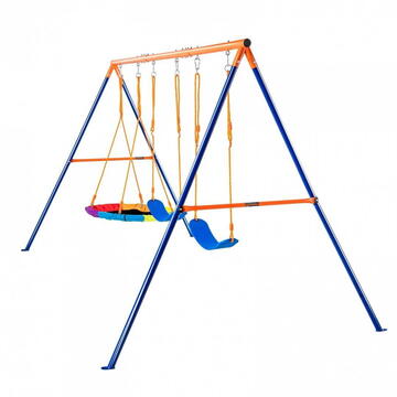 VivaTechnix Leagan pentru copii, 3 in 1, cadru otel A, max 272 kg, demontabil, 1651H x 3048 x 1829 mm