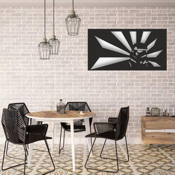 VivaTechnix Decoratiune metalica de perete Krodesign KRO-1150 Storm Trooper, lungime 60 cm, negru, grosime 1.5 mm
