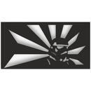 VivaTechnix Decoratiune metalica de perete Krodesign KRO-1150 Storm Trooper, lungime 60 cm, negru, grosime 1.5 mm