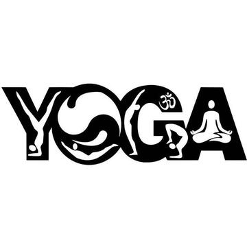 VivaTechnix Decoratiune metalica de perete Krodesign YOGA KRO-1121, dimensiune 80 cm, negru, grosime 1.5 mm