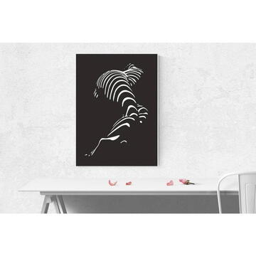 VivaTechnix Decoratiune metalica de perete Krodesign KRO-1058, Sexy Body, 60 cm, grosime 1.5 mm