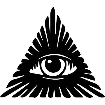 VivaTechnix Decoratiune metalica de perete Krodesign KRO-1060, Eye, 60 cm, grosime 1.5 mm