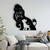 VivaTechnix Decoratiune metalica de perete Krodesign KRO-1062, Lion King, lungime 55 cm, negru, grosime 1.5 mm