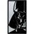 VivaTechnix Decoratiune metalica de perete Krodesign KRO-1068, Darth Vader, lungime 55 cm, negru, grosime 1.5 mm