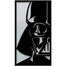 VivaTechnix Decoratiune metalica de perete Krodesign KRO-1068, Darth Vader, lungime 55 cm, negru, grosime 1.5 mm