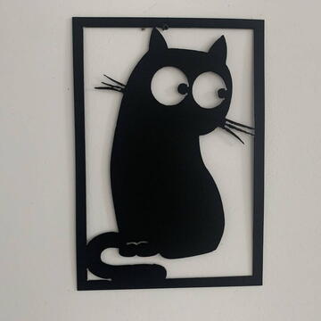 VivaTechnix Set 4 decoratiuni tablouri Krodesign KRO-1039 Animals, negru