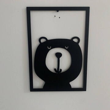 VivaTechnix Set 4 decoratiuni tablouri Krodesign KRO-1039 Animals, negru