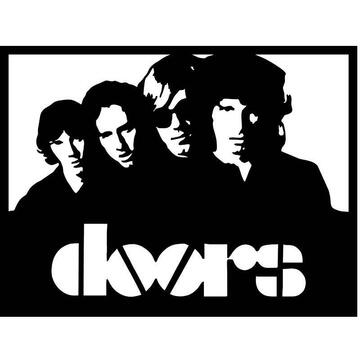 VivaTechnix Decoratiune tablou de perete Krodesign Doors Band, diametru 53 cm, negru