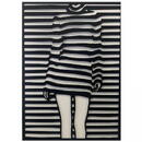 VivaTechnix Decoratiune perete Krodesign KRO-1037 Girl, lungime 80x58 cm, negru