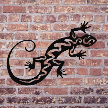 VivaTechnix Decoratiune perete Krodesign Lizard, Lungime 60 cm, Negru