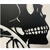 VivaTechnix Decoratiune perete Krodesign Skull Rose, diametru 50 cm, negru